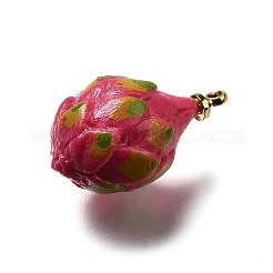 Латунные подвески из акрила OACR-R006-04G-03