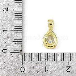 Подвески из латуни с прозрачным фианитом&nbsp;LS-KK-L238-24G