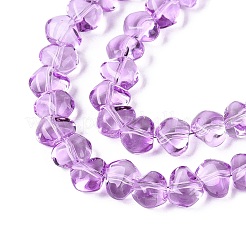 Peinture de cuisson perles de verre transparentes brins&nbsp;LS-GLAA-Q109-01A-03