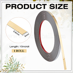 10 m selbstklebende flexible Zierleiste aus Edelstahl&nbsp;DIY-WH0671-287B