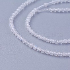 Бусины из натурального радужного лунного камня&nbsp;G-F619-19-2mm