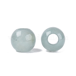 Natürliche weiße jade europäische perlen&nbsp;G-Q607-01A-07