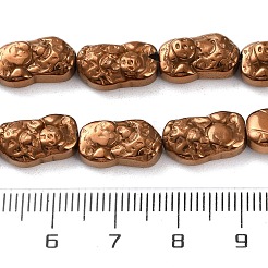 Fili di perline di ematite sintetica non magnetica elettrolitica&nbsp;G-F767-03F