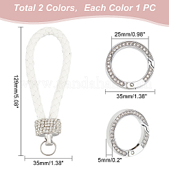 2шт брелок из искусственной кожи 2 цветов KEYC-GA0001-13