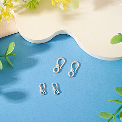 4 шт. 2 стиля застежек-крючков из стерлингового серебра&nbsp;STER-TA0001-47