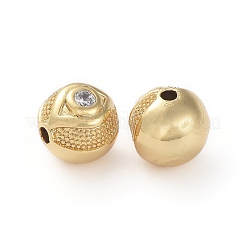 Perline zirconi micro pave  in ottone&nbsp;ZIRC-G157-57G-02