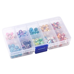 100шт 10 цвета синтетические бирюзовые бусины G-FS0005-71