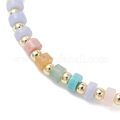 Pulseras elásticas para mujer con aventurina verde natural&nbsp;BJEW-JB13334-02