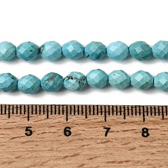 Окрашенные натуральные нити из бисера хаулит&nbsp;G-K376-F06-01