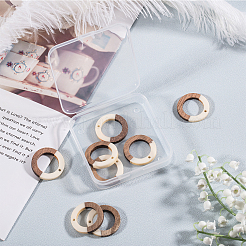 Подвески из смолы и дерева&nbsp;RESI-OL0001-10C