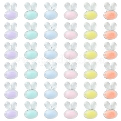 60 шт. 6 цвета прозрачные прозрачные акриловые бусины FACR-CJ0001-10