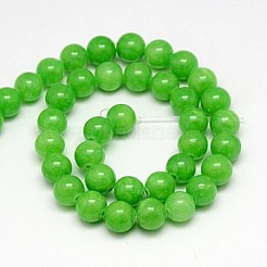 Chapelets de perles en jade jaune naturel&nbsp;G-G598-6mm-YXS-17