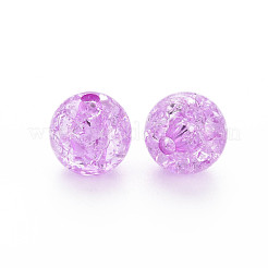 Perles en acrylique transparentes craquelées&nbsp;MACR-S373-66A-N06