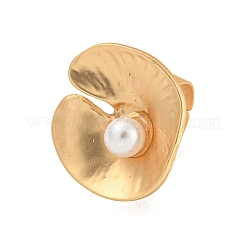 Регулируемые кольца из матового золотого сплава для женщин RJEW-K260-07H