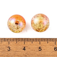 Радужные переливающиеся акриловые бусины с УФ-покрытием&nbsp;PACR-C009-02F