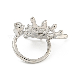 Женские манжеты из цинкового сплава со стразами&nbsp;LS-RJEW-Z048-07P-01