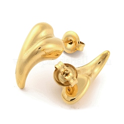 Ионное покрытие (ip) серьги-гвоздики из нержавеющей стали 304 для женщин EJEW-N054-27G