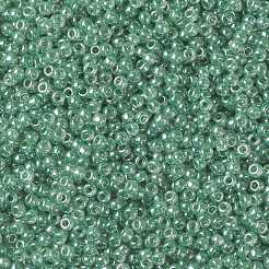 MIYUKIラウンドロカイユビーズ  日本製シードビーズ  （rr3511)透明オリーブ光沢  8/0  3mm  穴：1mm  約422~455PCS /ボトル  10 G /ボトル&nbsp;SEED-JP0009-RR3511