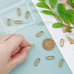 10 шт. латунные пружинные кольца-затворы&nbsp;KK-FH0008-17C