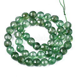 Натуральный зеленый бисер пряди оникс Агат X-G-N326-100A-09