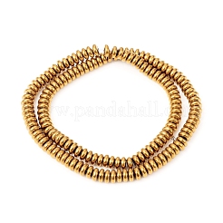 Fili di perle di ematite sintetica non magnetica con placcatura sotto vuoto pvd&nbsp;G-F682-13