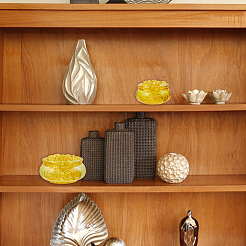 2 Stück 2 Stile Glas Reichtum Schüssel Display Dekorationen&nbsp;DJEW-FH0001-39