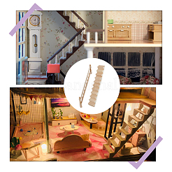 Escaleras de madera para casa de muñecas&nbsp;DOLL-WH0002-55
