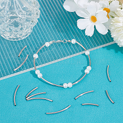 90 шт. 3 стиля трубчатых бусин из нержавеющей стали 304 STAS-UN0060-13