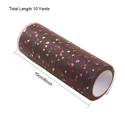 Nastri a rete decorati con paillettes glitterate a cuore&nbsp;OCOR-BC0007-26