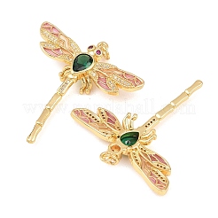 Осенняя тема латунные подвески с микропаве и фианитами&nbsp;ZIRC-L100-005G