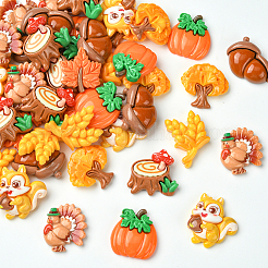 48 шт. 8 стиля осенняя тематика смоляные кабошоны&nbsp;RESI-SC0036-38
