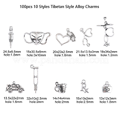 100шт 10 стиля подвески из сплава в тибетском стиле&nbsp;TIBEP-CJ0001-44
