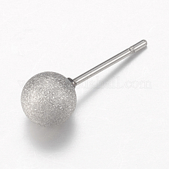 Boucles d'oreilles à tige en acier inoxydable 201 résistant au ternissement&nbsp;EJEW-I114-001P