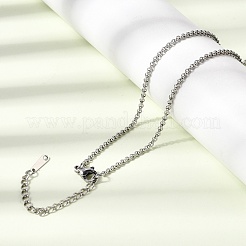 12 Stück 2 mm 304 Edelstahl Rolo Kette Halsketten für Männer und Frauen&nbsp;NJEW-H093-12P