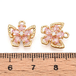 Латунные микро проложить кубического циркония подвески KK-N262-111C-G