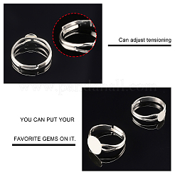 Компоненты латунного кольца в стиле 40 шт. KK-PH0003-32