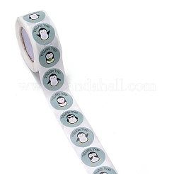 Плоские круглые бумажные наклейки спасибо&nbsp;LS-DIY-C042-12B