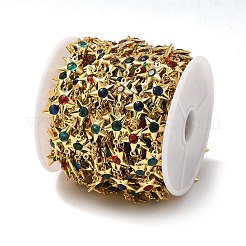 Латунные цепи со стеклянными звеньями CHC-R001-06G-01