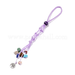 Плетеный нейлоновый шнур макраме мешочек кулон украшения AJEW-JB01126