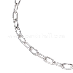 Изготовление браслета-слайдера из цепочки-скрепки из нержавеющей стали 304 толщиной 2.5 мм&nbsp;X-AJEW-JB01402