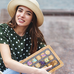 Бамбуковые витрины для ювелирных изделий&nbsp;DIY-BC0014-25A