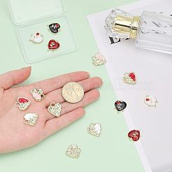 14шт 7 стиля подвески из сплава с эмалью&nbsp;ENAM-CA0001-40