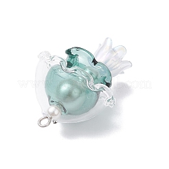 4 шт. подвески из стекла в виде медуз двух цветов&nbsp;PALLOY-TA00308