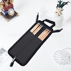 キャンバス製ドラムスティック収納バッグ  保護バッグ  ブラック  200x470x18mm&nbsp;AJEW-WH20054-257B-02