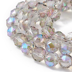 Прозрачные стеклянные бусины гальваническим пряди&nbsp;EGLA-F154-HR03