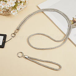 2 stücke 2 arten zink-legierung harz universal handy gurt crossbody neck strap telefon charme&nbsp;AJEW-CP0008-93A