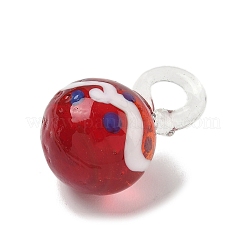 Weihnachten handgedrehten lampwork Glasanhänger&nbsp;LS-LAMP-L081-01E
