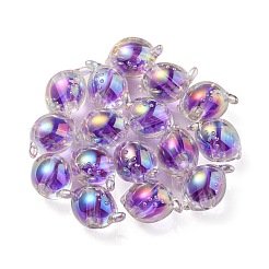 УФ-покрытие радужными переливающимися акриловыми бусинами&nbsp;OACR-F004-07A