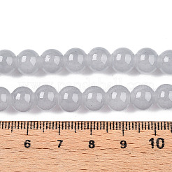 Perles rondes en verre imitation jade&nbsp;DGLA-Q021-8mm-43