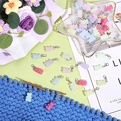 60шт. подвеска в виде медведя из акрила HJEW-ME00031